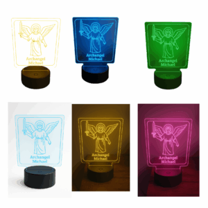 Archangel Michael Led Lamp. Oma's Design