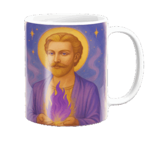 I’m in love with Saint Germain’s Mug from Oma’s Designs! 😍 The mug is bright and colorful, making me smile every time I drink out of it. Saint Germain is one of my most loved ascended masters, so I was very happy to find this mug. The Saint Germain mug features a picture of him along with his trademark violet flames. I’m delighted with this mug and have added it to my collection of metaphysical drinking accessories. 😉 #SaintGermain #SaintGermainMug #Mug #Oma’sDesigns